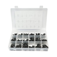 Trusa 164 clipsuri si cleme fixare auto din plastic Breckner Germany