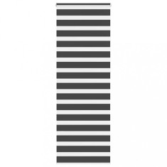 vidaXL Jaluzea tip zebra neagră lățime țesătură 70,9 cm poliester