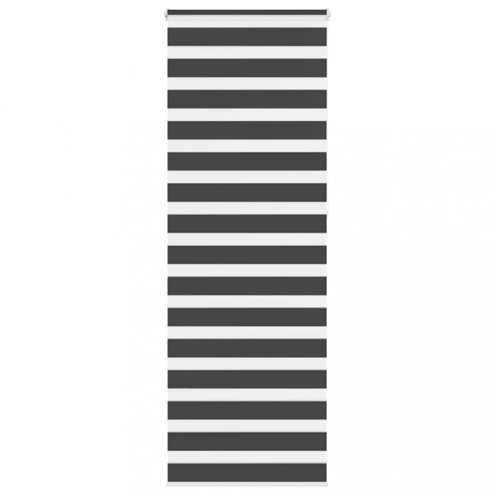 vidaXL Jaluzea tip zebra neagră lățime țesătură 70,9 cm poliester