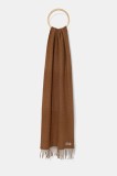 Bally fular de l&acirc;nă culoarea maro, uni, WSC04W
