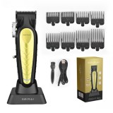 Masina De Tuns Profesionala BIRAI Royal Cu Acumulator, Stand de Incarcare, Motor Puternic 8000 RPM, LED, Incarcare Super Rapida USB, Rezistenta La Apa