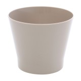 Ghiveci din plastic Zinnia, taupe D 14.5 cm