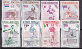 Dominicana 1957 sport olimpiada MI 560-567 MNH, Nestampilat