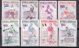 Dominicana 1957 sport olimpiada MI 560-567 MNH