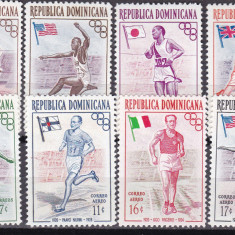Dominicana 1957 sport olimpiada MI 560-567 MNH