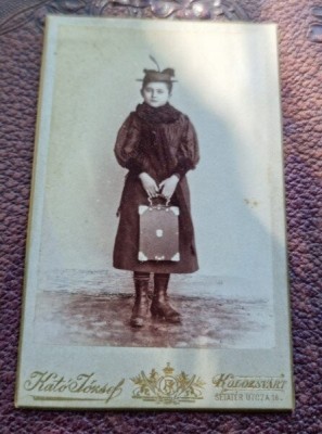 Fotografie adolescenta, tip CDV foto