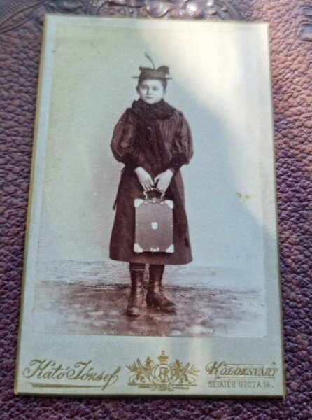 Fotografie adolescenta, tip CDV