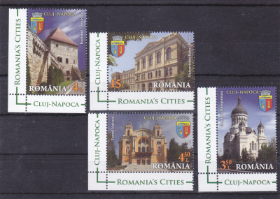 ORASELE ROMANIEI,CLUJ-NAPOCA,SERIE,2010,Lp.2116, MNH **,ROMANIA foto