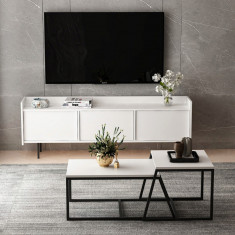 Set mobilier living, Inarch, Atlas, Alb