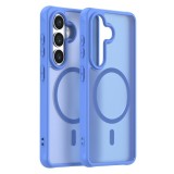 Husa MagSafe pentru Samsung Galaxy S26 S942, Techsuit, HaloFrost II, Albastra