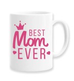 Cana alba personalizata &quot;Best Mom ever&quot;, INOVATIX&reg;. 330ml, Oem
