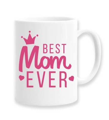 Cana alba personalizata &amp;quot;Best Mom ever&amp;quot;, INOVATIX&amp;reg;. 330ml foto