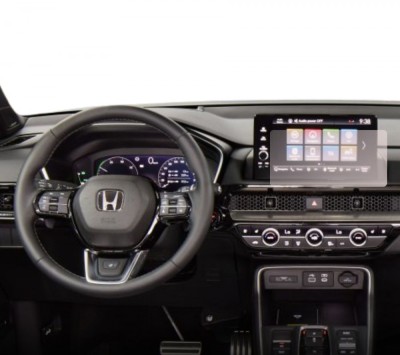 Folie Protectie Navigatie Honda CR-V (EU) 2023+, Duragon, protectie Display Navigatie, silicon Transparent, Anti-zgarieturi, kit instalare foto