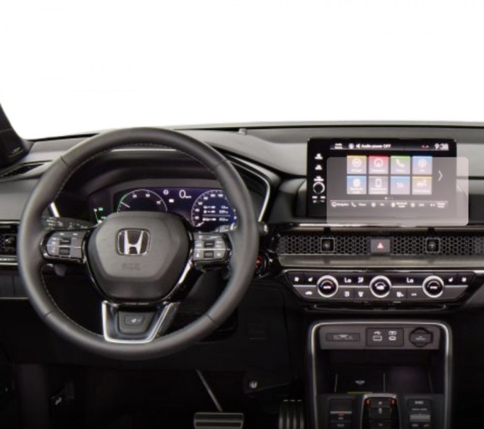 Folie Protectie Navigatie Honda CR-V (EU) 2023+, Duragon, protectie Display Navigatie, silicon Transparent, Anti-zgarieturi, kit instalare