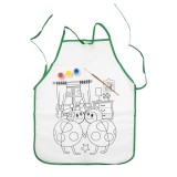 Set creativ pentru pictat Primul meu sort cu pensula si 3 culori, alb
