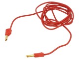 Cablu de măsurare 2m roșu 60VDC 30VAC 19A neizolat