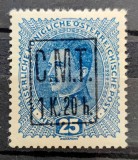 1kr. 20h/25h - MLH - Supratipar CMT - Ocupatia romana in Pocutia 1919
