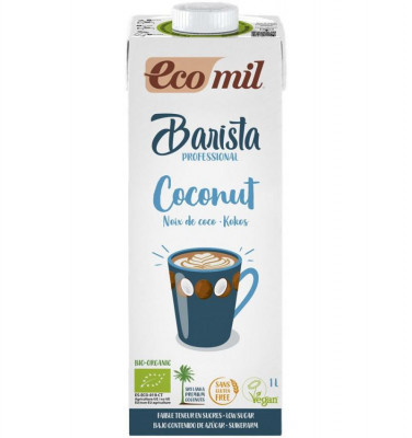 Bautura Vegetala de Cocos pentru Cafea Barista Bio 1 litru Ecomil foto