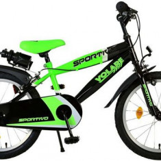 Bicicleta pentru baieti Volare Sportivo, 18 inch, culoare verde neon / negru, fr PB Cod:2071
