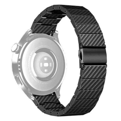Curea polimer compatibila cu Huawei Watch GT 2 46mm, Telescoape QR, 22mm, Gunmetal Gray foto