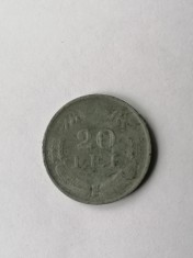 20 lei 1943. Romania zinc 2 foto