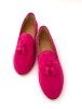 Mocasini din piele intoarsa fucsia Kara, 35 - 41, Fuchsia