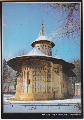 bnk cp Manastirea Voronet - Vedere generala ( nord-est ) - necirculata foto