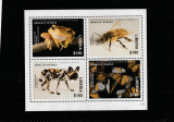 Liberia 2017-Fauna,bloc 4 valori, dantelate,MNH,Mi,7135-7138KB, Nestampilat