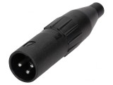 Mufă XLR Tată 3-Pin Dreptă pentru Cablu