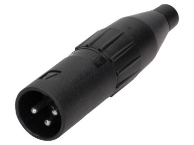 Mufă XLR Tată 3-Pin Dreptă pentru Cablu foto