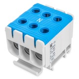 Clema terminala conexiune 1 pol albastra Cu-Al 6x50mm &sup2;, , , , , , , montare pe sina DIN 35mm 145A (Al) 160A ( Cu), Pollmann
