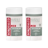 Set 2x Deodorant stick Borotalco Men Invisible, 40 ml