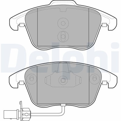 DELPHI LP2107 set placute frana,frana disc foto