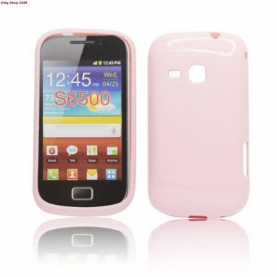 Husa silicon Jelly Samsung Galaxy mini 2 S6500 Pink foto