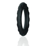 Inel Penis Tyre, Silicon Lichid, Negru, Guilty Toys, Mighty Warrior