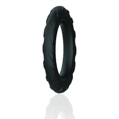 Inel Penis Tyre, Silicon Lichid, Negru, Guilty Toys, Mighty Warrior