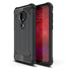 Husa Hibrida Antisoc Forcell Armour pentru Motorola Moto G7 &amp;amp; Moto G7 Plus Negru foto