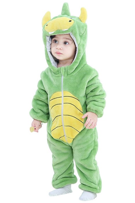 CLD142-129 Pijama kigurumi pentru bebelusi tip salopeta din material moale si pufos