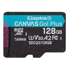 Card Kingston Canvas Go Plus microSDXC 128GB Clasa 10 U3 UHS-I 170 Mbs foto