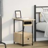 VidaXL Dulap de noapte Stejar sonoma 60 x 30 x 61 cm Lemn compozit 859596