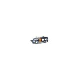 Far Fiat Punto 2 07.1999-07.2003 TYC partea Dreapta tip bec H1+H1+H3 electric/manual reflector negru