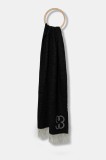 Filippa K esarfa de l&acirc;nă culoarea negru, uni, 31011