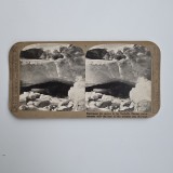 Fotografie de colectie stereoscopica, Ghetar din Suphelle, Norvegia, Europa, ca. 1905-1910