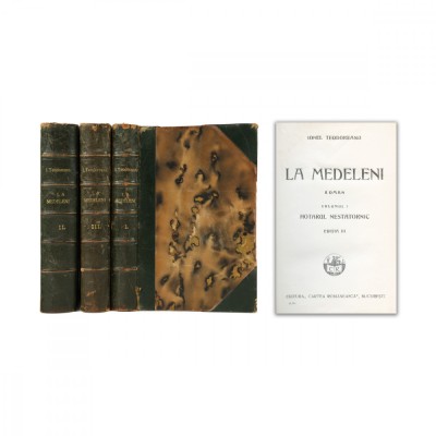 Ionel Teodoreanu, La Medeleni, 3 volume - Cu autograf foto