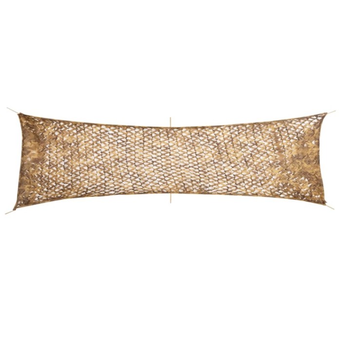 vidaXL Plasă de camuflaj cu geantă de depozitare, nisipiu, 519x142 cm