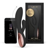 Vibrator Lelo INA Thrust, Control Aplicatie Mobila, Silicon, USB, Negru, 19.5 cm