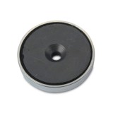 Magnet ferită oală D 50 mm cu gaură cu șanfren