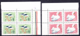TSV$ - 1968 LP 689 FAUNA DIN REZERVATII NATURALE BLOC X 4 MNH/** LUX, Nestampilat