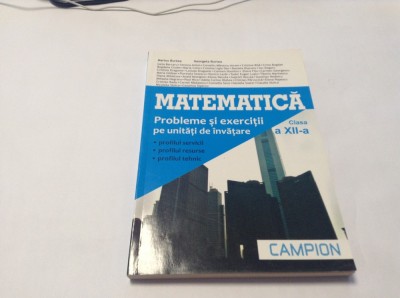 MATEMATICA M2 BURTEA ED CAMPION -RF16/3 foto