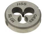 Filieră M3 HSS 0,5mm, filet metric, dreapta, &icirc;nălțime 5mm